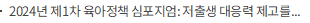 2024년 제1차 육아정책 심포지엄: 저출생 대응력 제고를 위한 증거기반 육아정책: 임신·출산 전-후 생애초기 지원 고도화