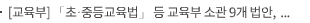 [교육부] 「초·중등교육법」 등 교육부 소관 9개 법안, 국회 본회의 통과
