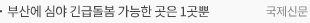 “부산에 심야 긴급돌봄 가능한 곳은 1곳뿐